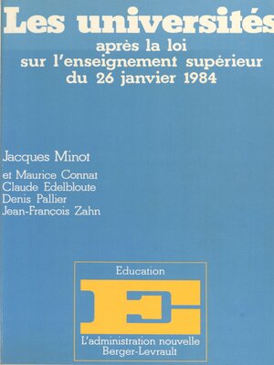 cover image of Les Universités